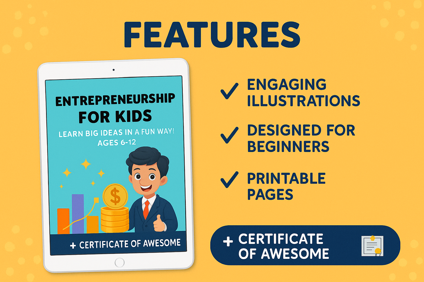 Entrepreneurship for Kids — Printable Activity Workbook for Ages 6–12 | Fun Business, Money & Life Skills